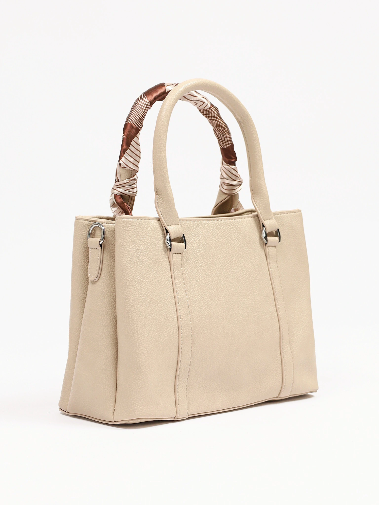 Сумка-тоут с декоративным платком в ассортименте